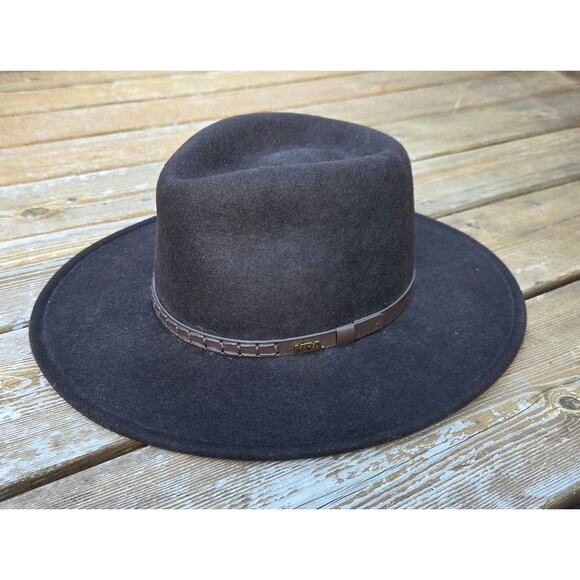 Vintage Cowboy Hat Medium Resistol NRA Brown Wool Felt Western Rodeo Yellowstone - Picture 6 of 13